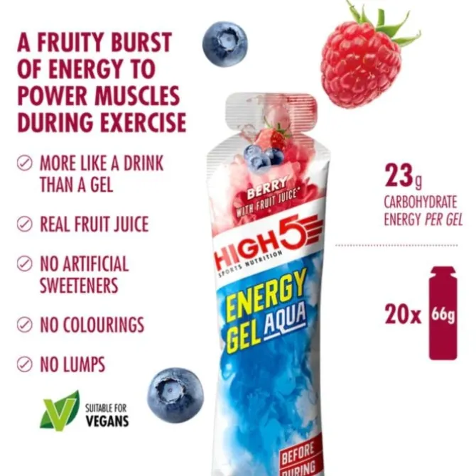 High5 Energy Gel Aqua Berry - Box 20x66g