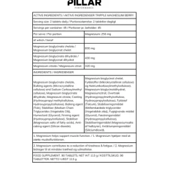 PillarPerformance Triple Magnesium Professional Recovery Powder Berry Pouch (200g)