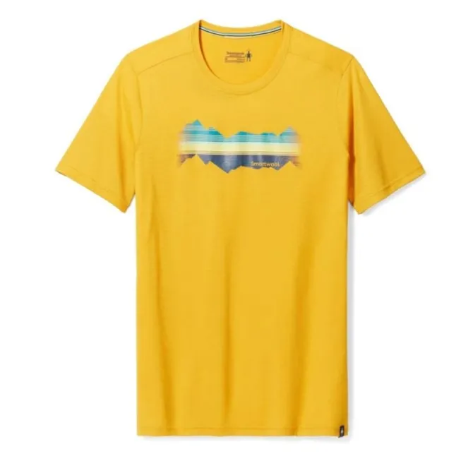 Smartwool Mountain Horizon Graphic Short Sleeve Tee Slim Fit Wool