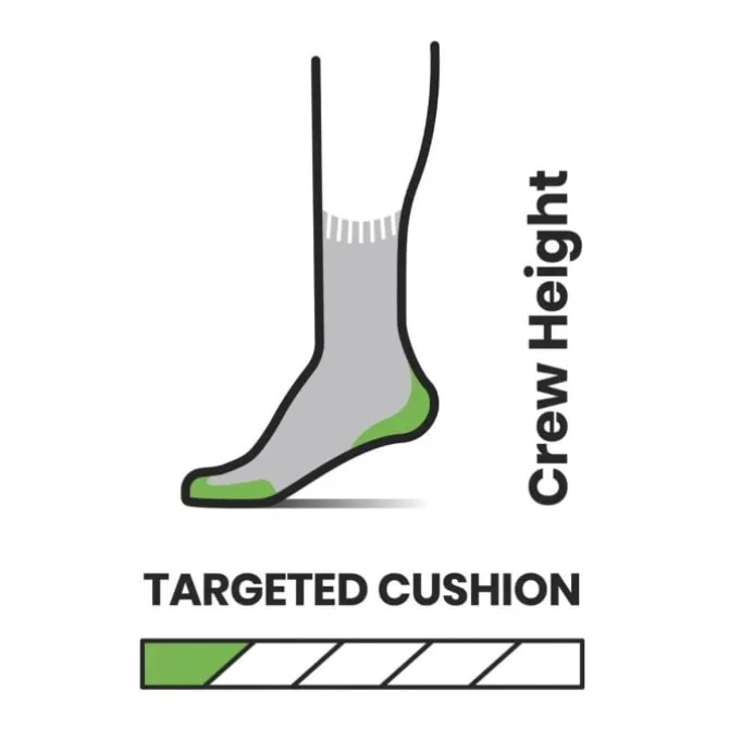 Smartwool Run Athletic Logo Crew Socks