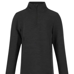 Zigzag Pineapple Melange Half Zip Waffle Midlayer